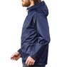 QUECHUA - Men's Country Walking rain Jacket, NH100 Raincut Full Zip, Navy