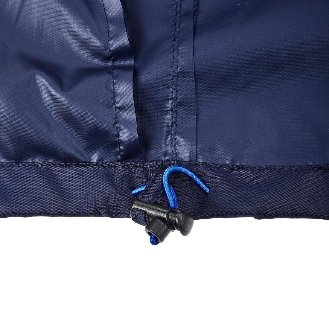 Men's Country Walking rain Jacket, NH100 Raincut Full Zip, Navy, , large image number 9
