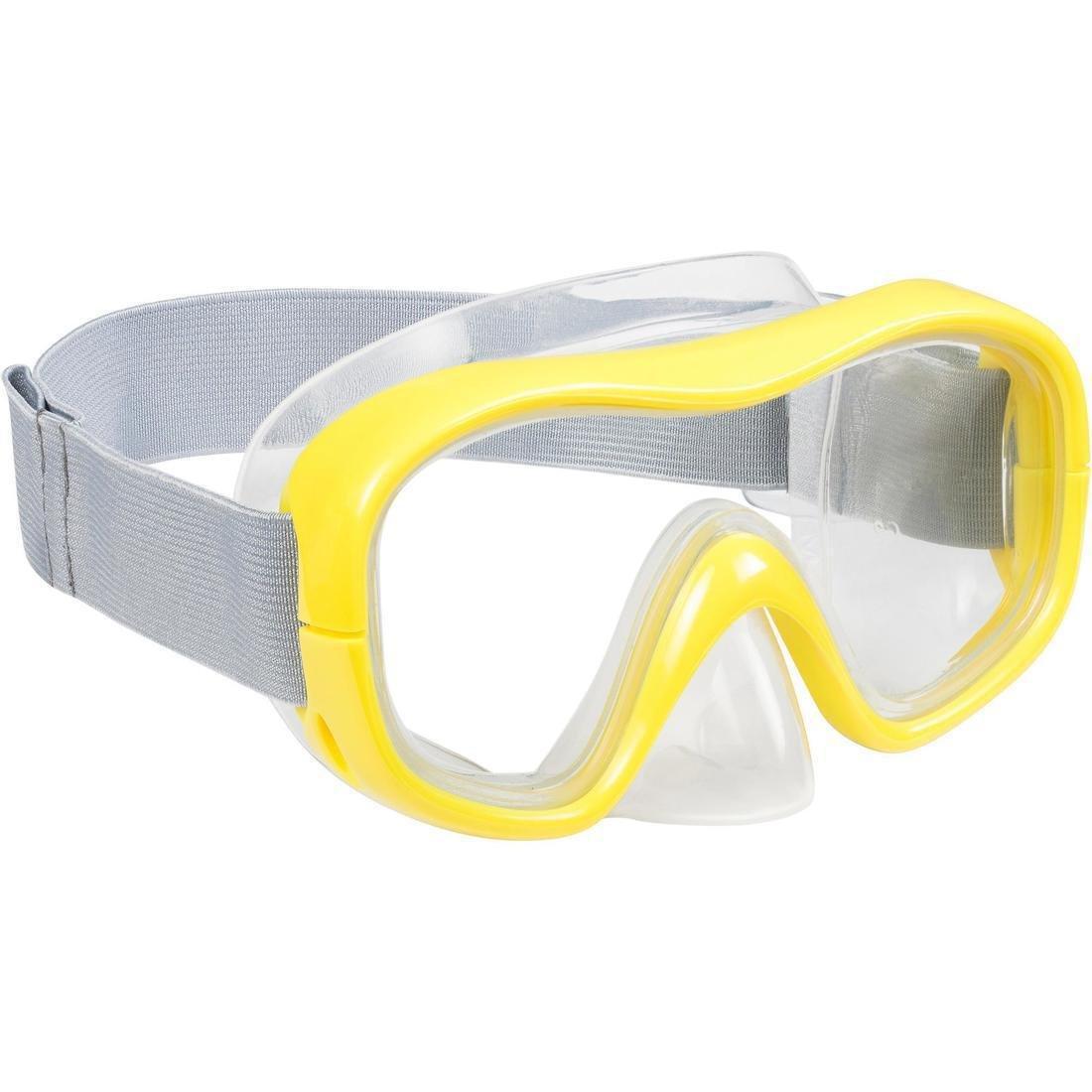 SUBEA - SNK 500 Adult and Junior Mask and Snorkel Snorkelling Set, Storm Grey