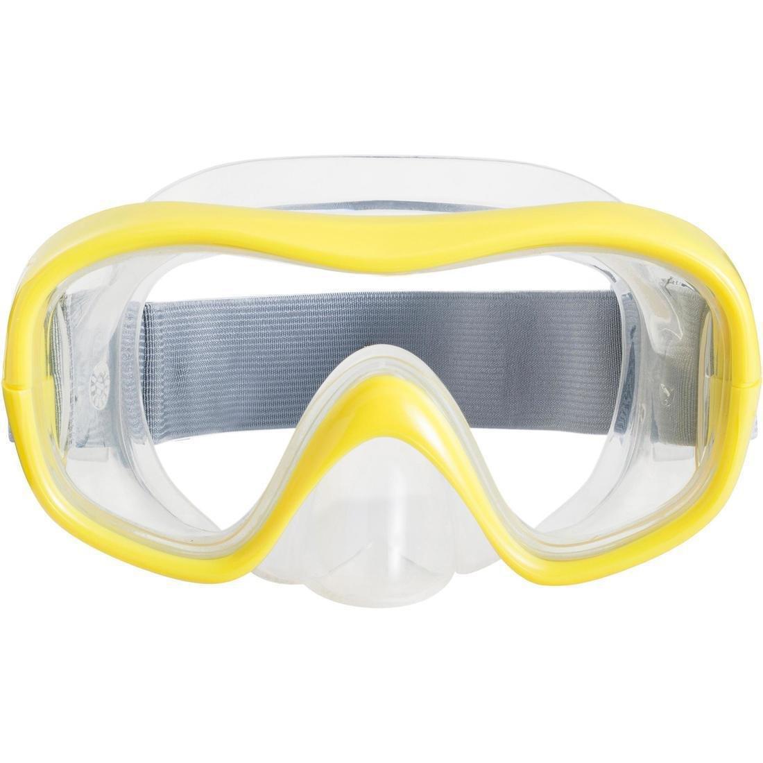SUBEA - SNK 500 Adult and Junior Mask and Snorkel Snorkelling Set, Storm Grey