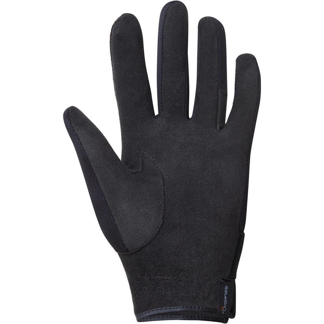 Basic Children's Horse Riding Gloves, Black, , large image number 3