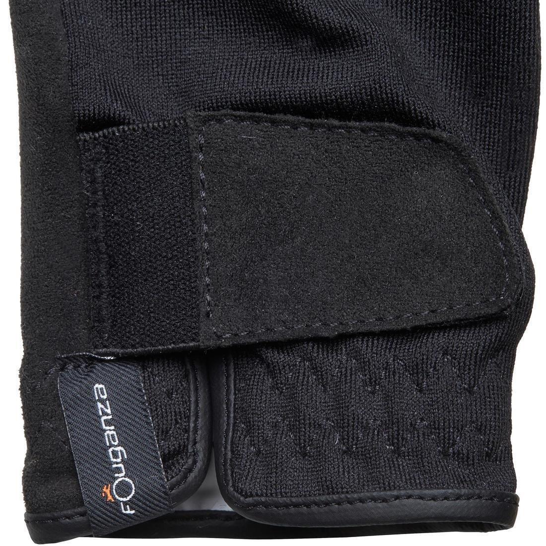 Basic Children's Horse Riding Gloves, Black, , large image number 5