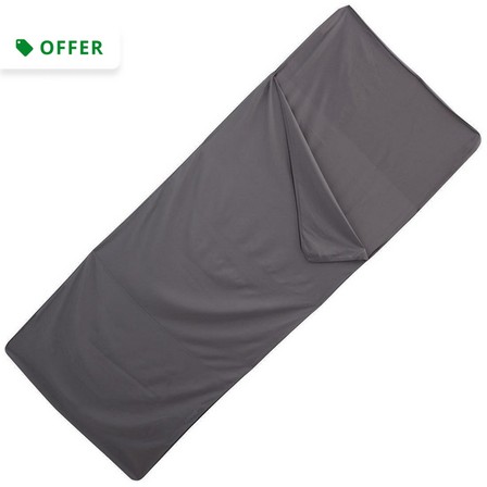 QUECHUA - Polyester Sleeping Bag Liner, Pewter