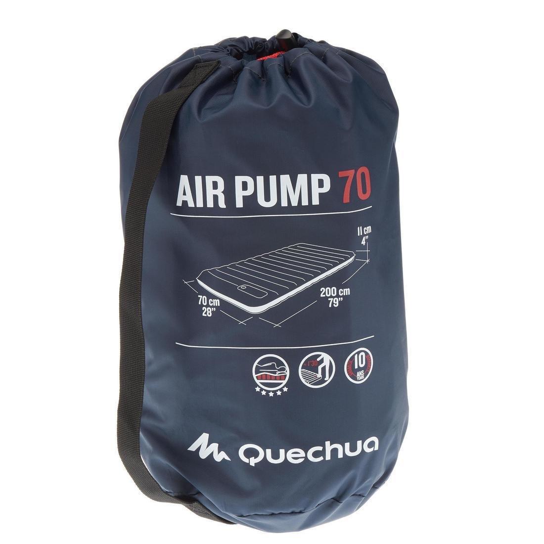 Inflatable Camping Mattress, Air Pump, 1 Person, No Color, large image number 6
