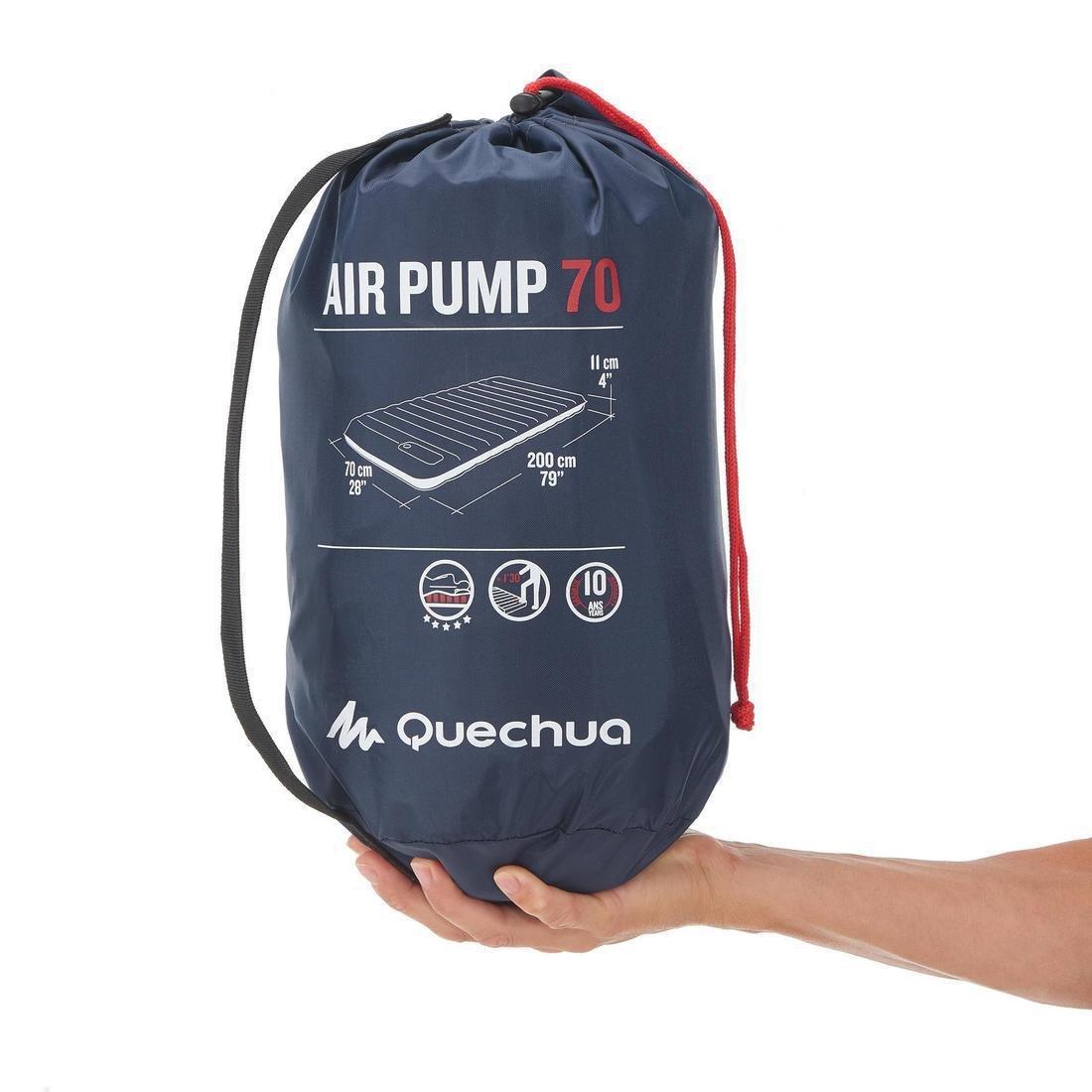 Inflatable Camping Mattress, Air Pump, 1 Person, No Color, large image number 7
