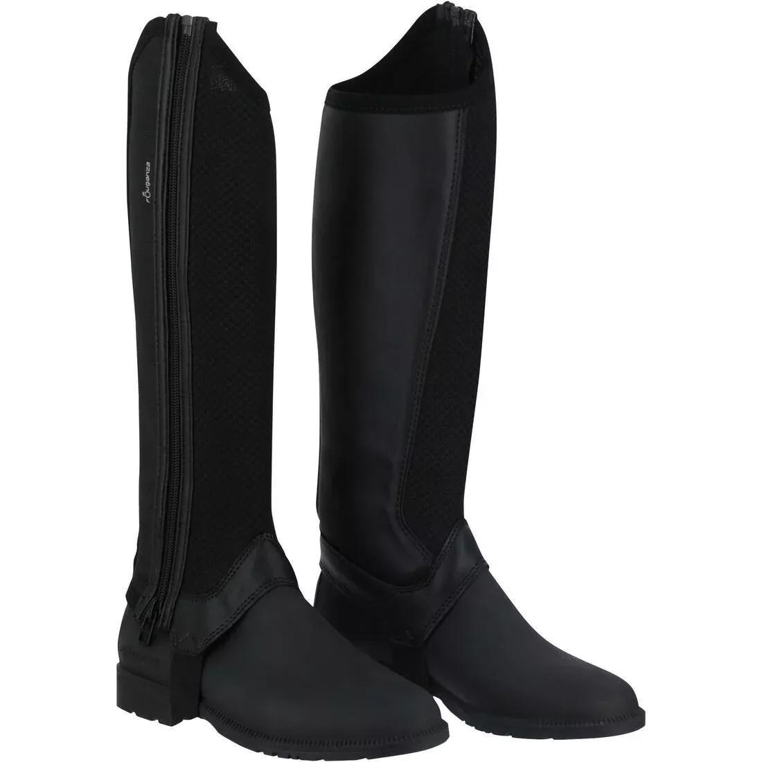 100 MeshKids Horse Riding Half Chaps, Brown, , large image number 8