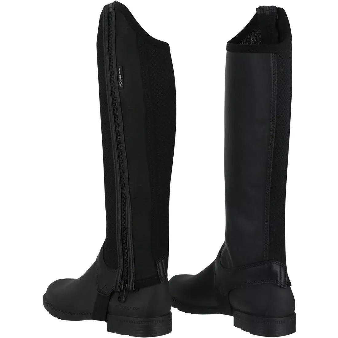 100 MeshKids Horse Riding Half Chaps, Brown, , large image number 10