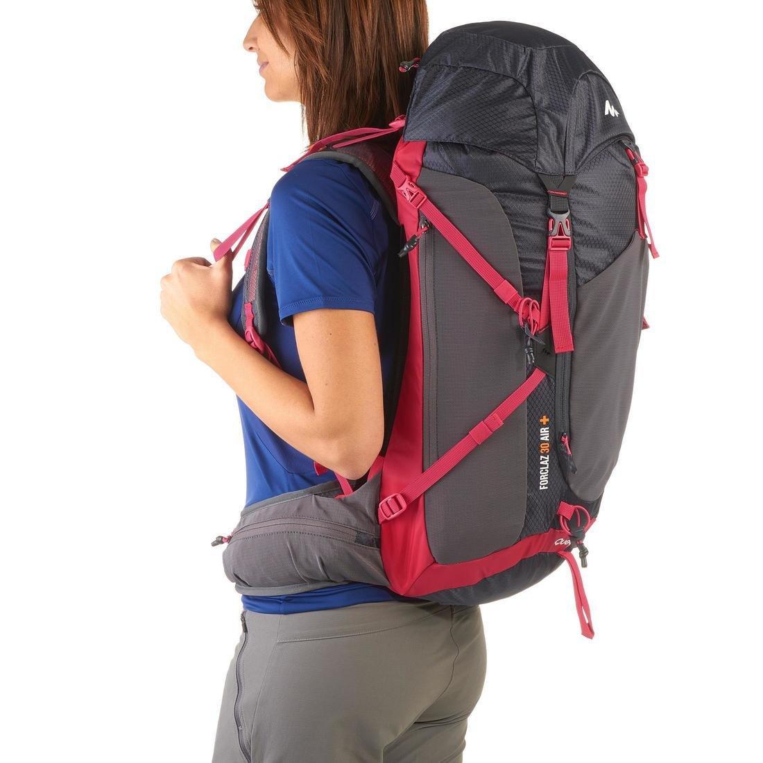 Mh500 Womens  Mountain Hiking Backpack, Carbon Grey, No Color, large image number 1