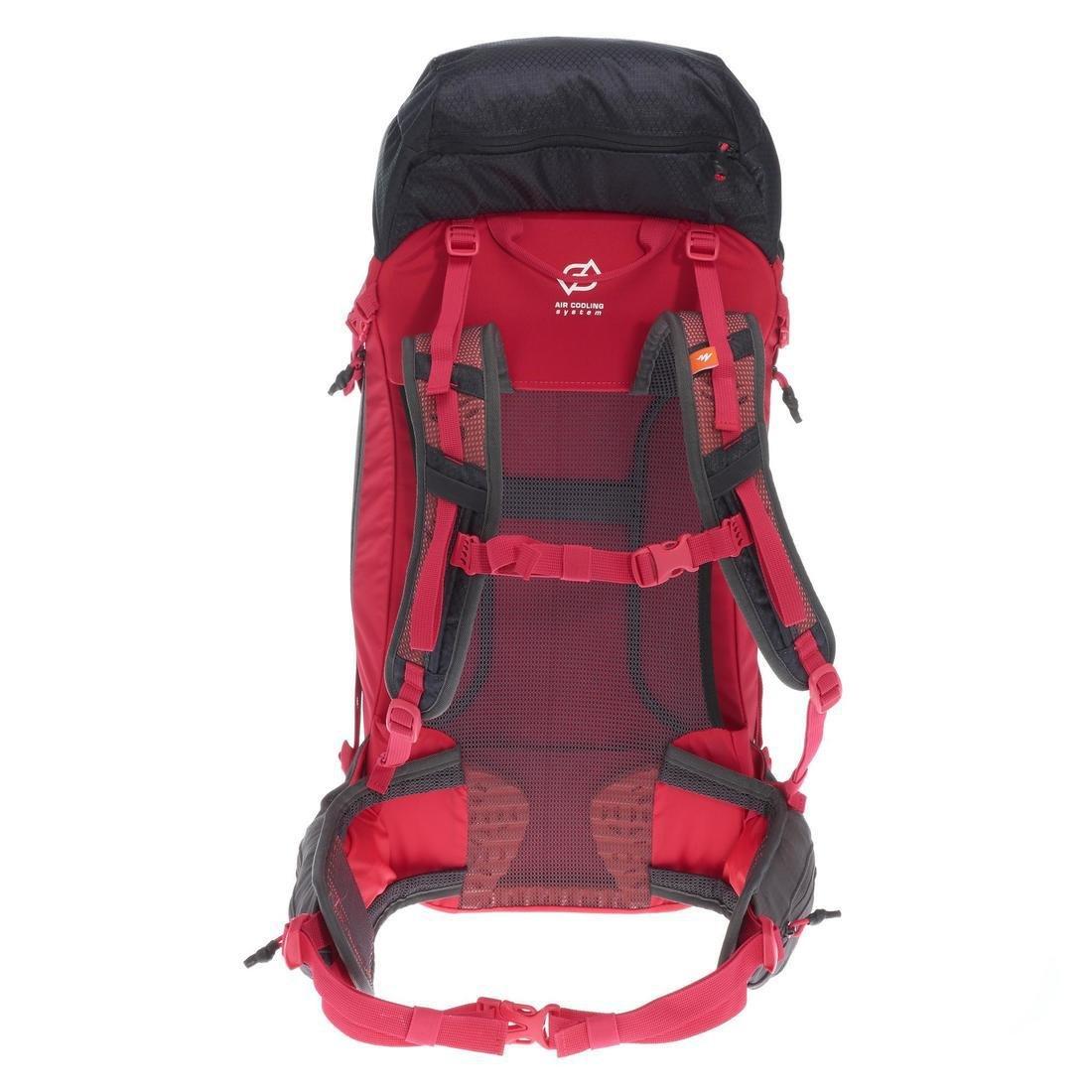 Mh500 Womens  Mountain Hiking Backpack, Carbon Grey, No Color, large image number 2