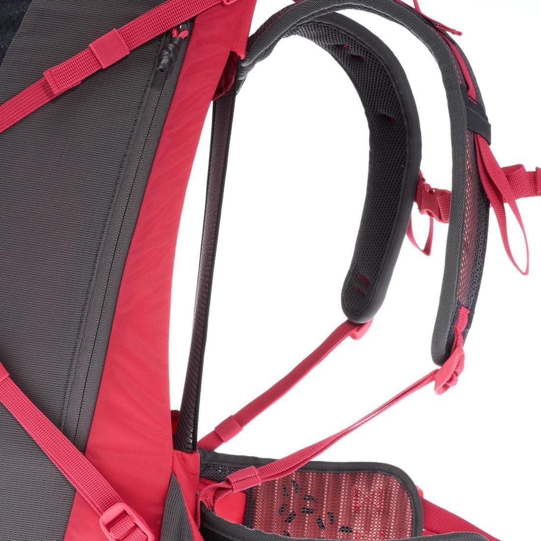 Mh500 Womens  Mountain Hiking Backpack, Carbon Grey, No Color, large image number 3
