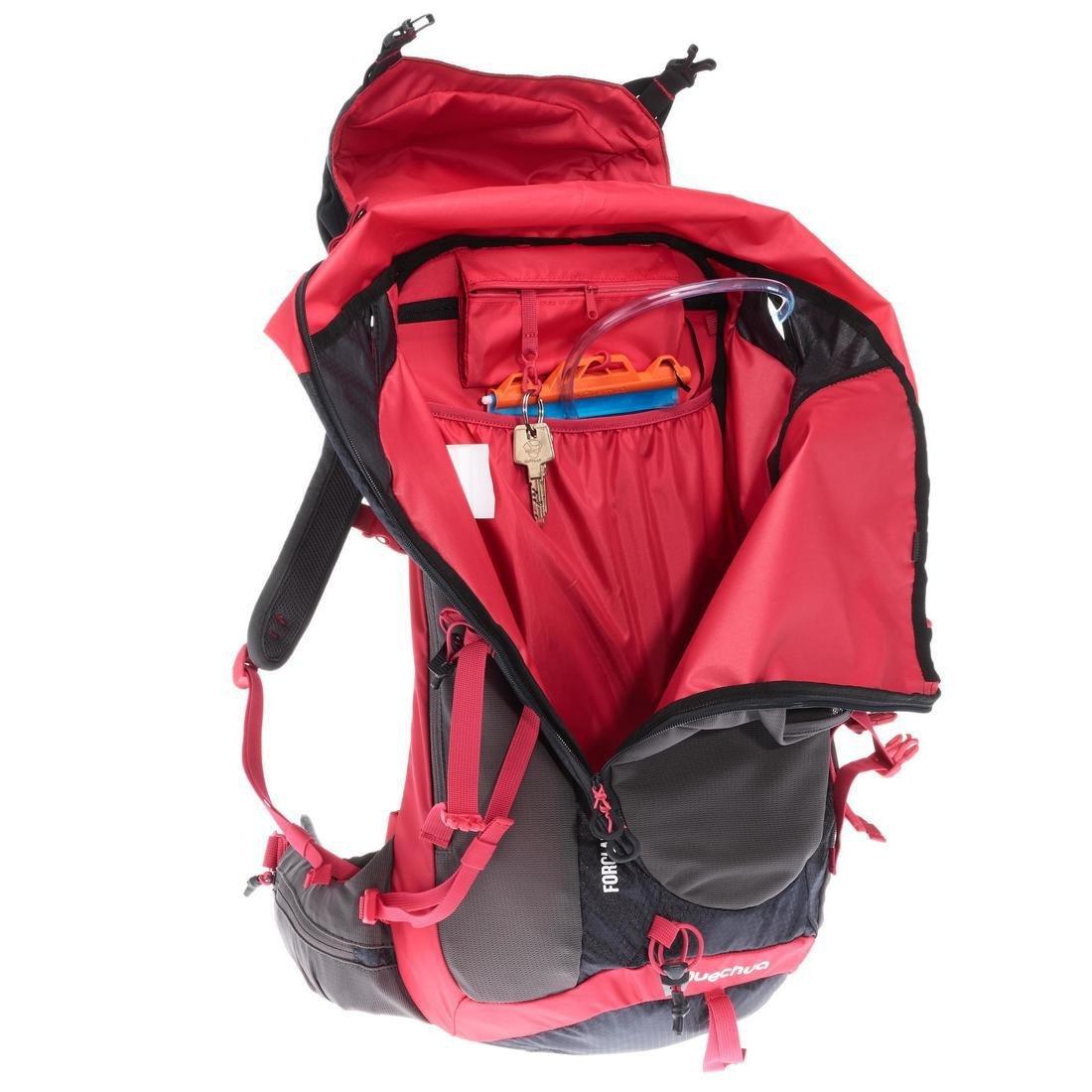 Mh500 Womens  Mountain Hiking Backpack, Carbon Grey, No Color, large image number 6