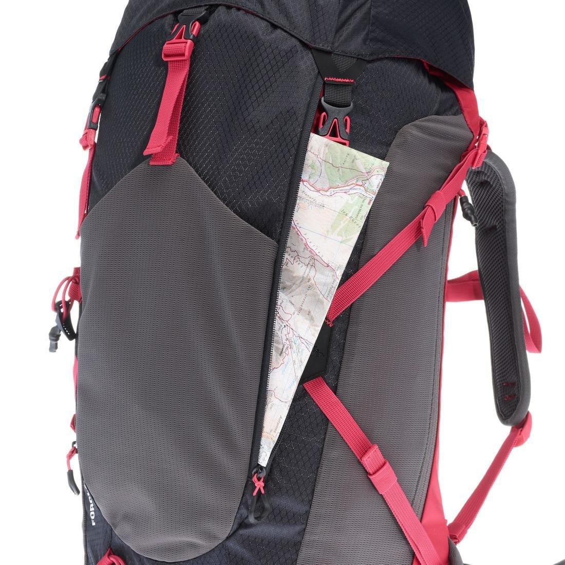 Mh500 Womens  Mountain Hiking Backpack, Carbon Grey, No Color, large image number 8