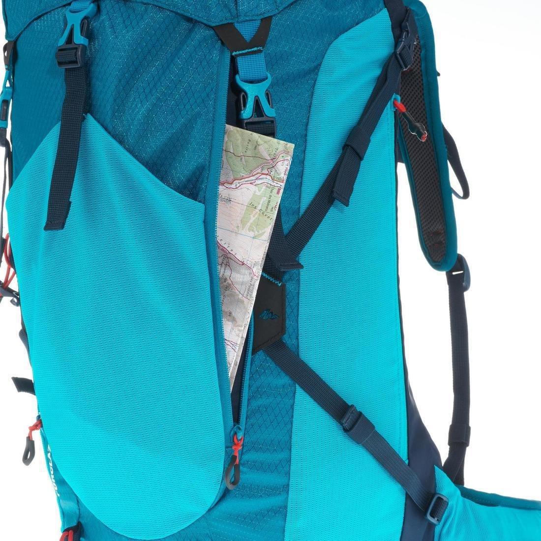 MH500 30 LITRE MOUNTAIN HIKING BACKPACK - BLUE, peacock blue, No Color, large image number 8