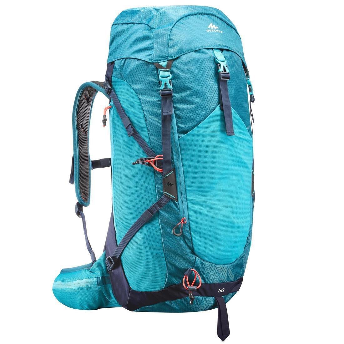 MH500 30 LITRE MOUNTAIN HIKING BACKPACK - BLUE, peacock blue, No Color, large image number 10
