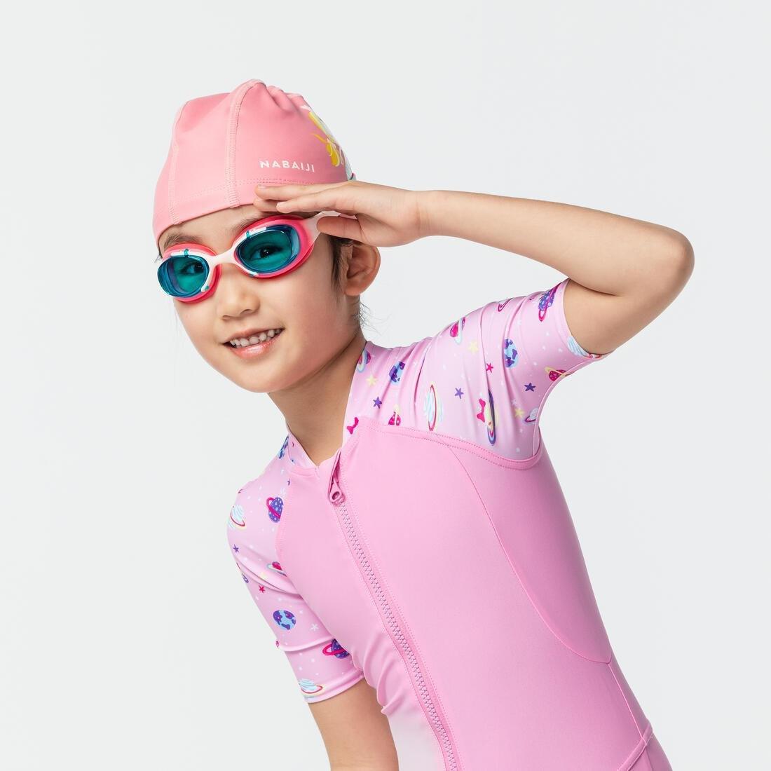 Kids Swimming Goggles Xbase S Clear Lenses, Pink, No Color, large image number 7