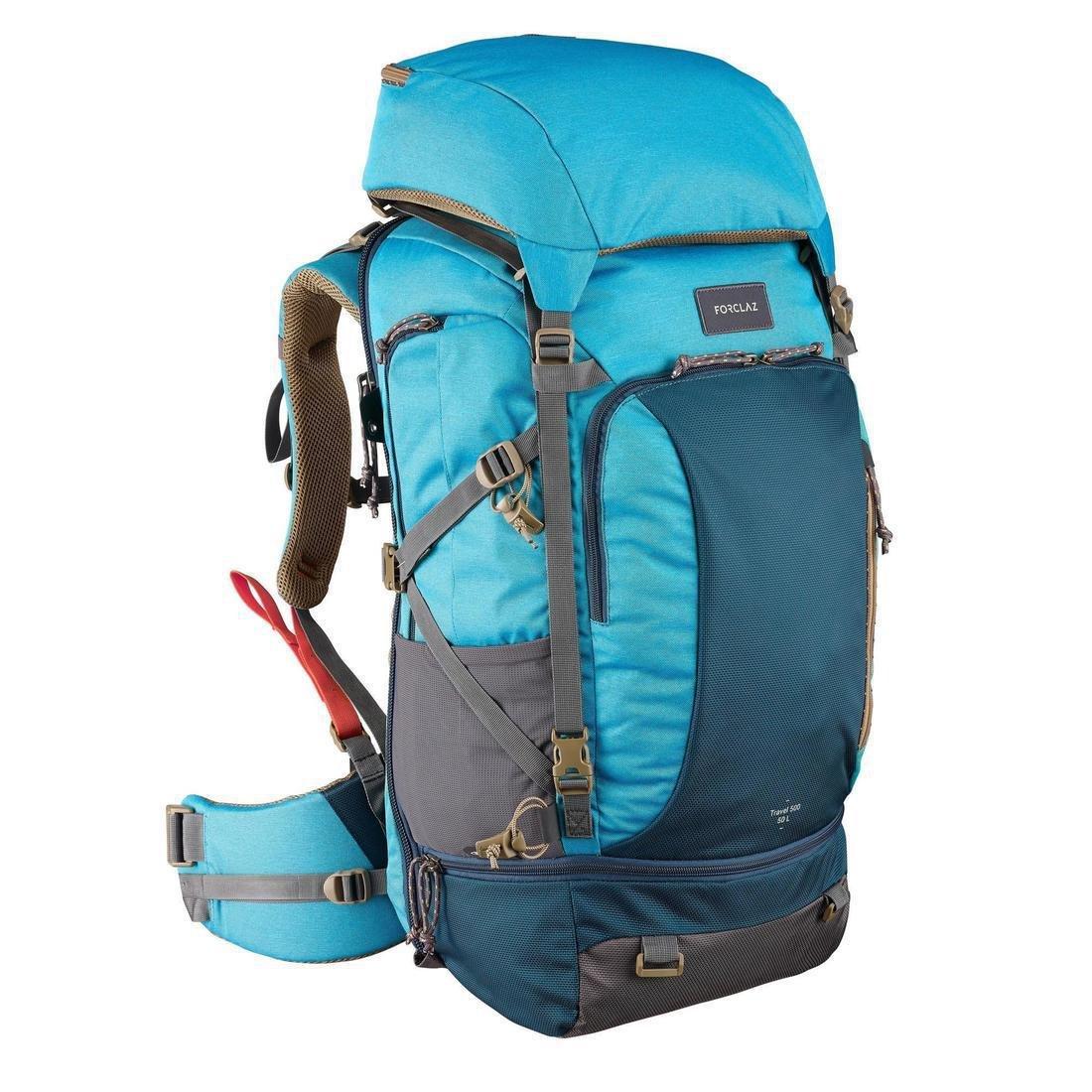 Adult Women's Travel Backpack, Blue, No Color, large image number 0