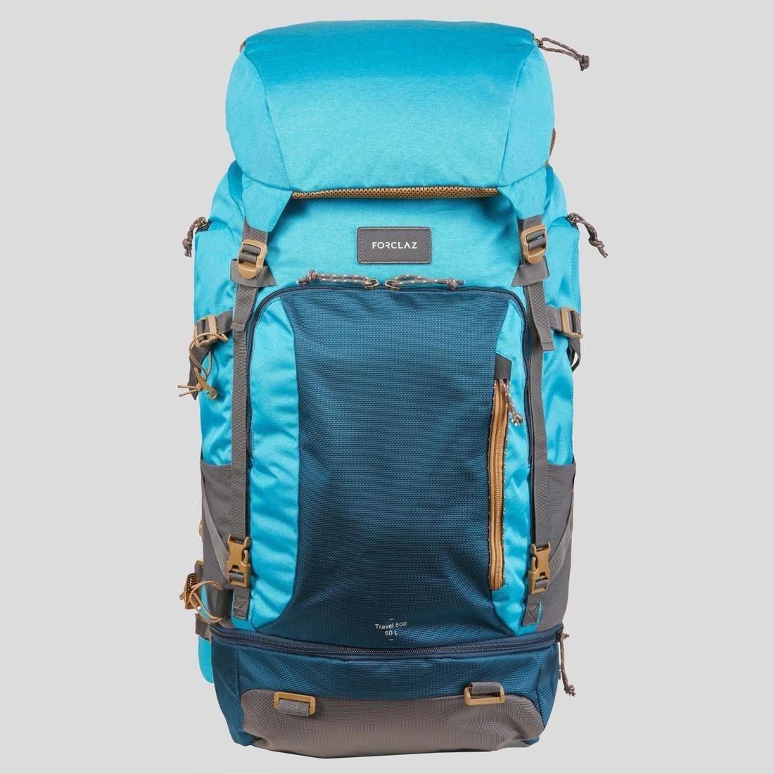 Adult Women's Travel Backpack, Blue, No Color, large image number 3