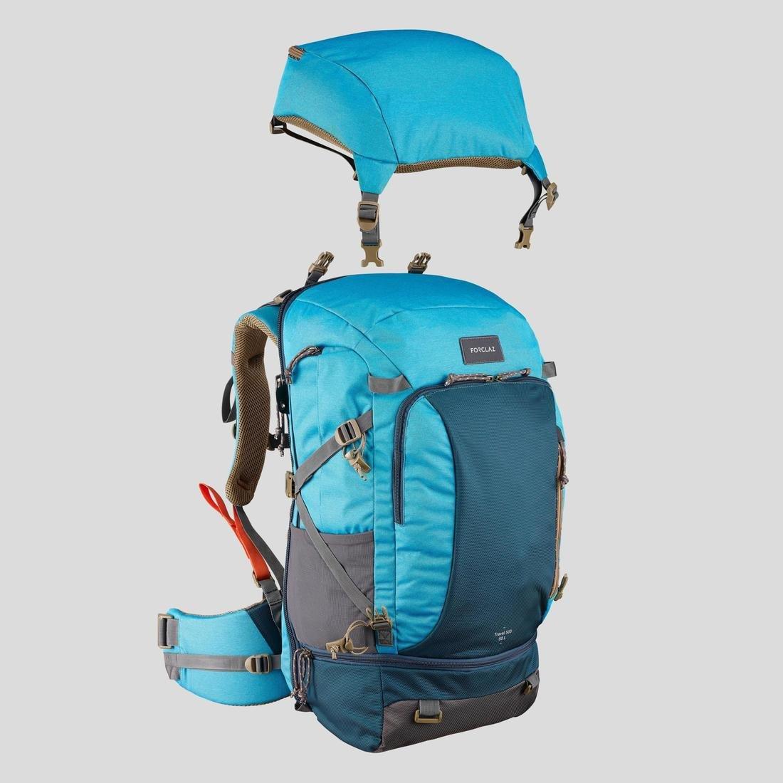 Adult Women's Travel Backpack, Blue, No Color, large image number 9