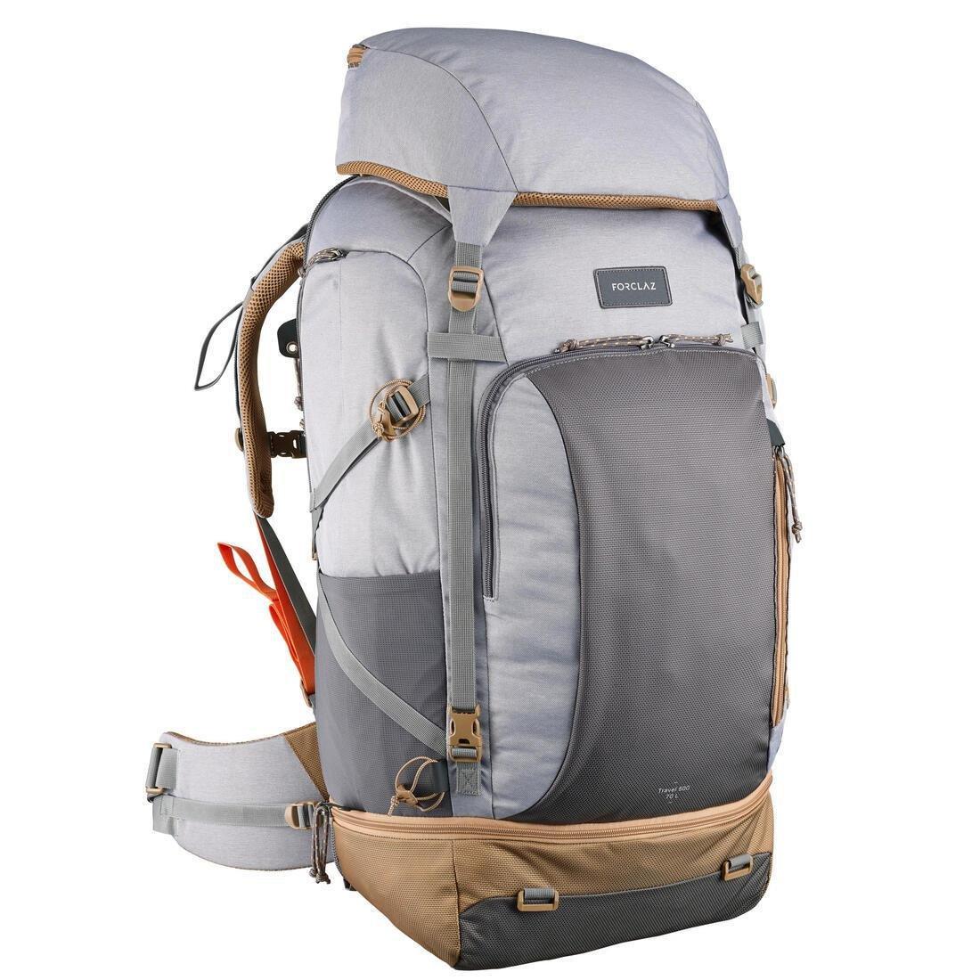 Women Travel Backpack Travel 500, Grey, No Color, large image number 0