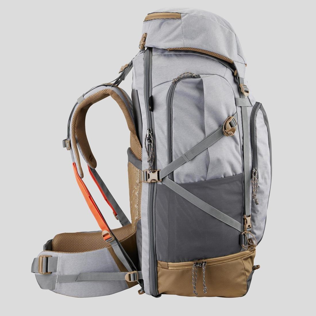 Women Travel Backpack Travel 500, Grey, No Color, large image number 4