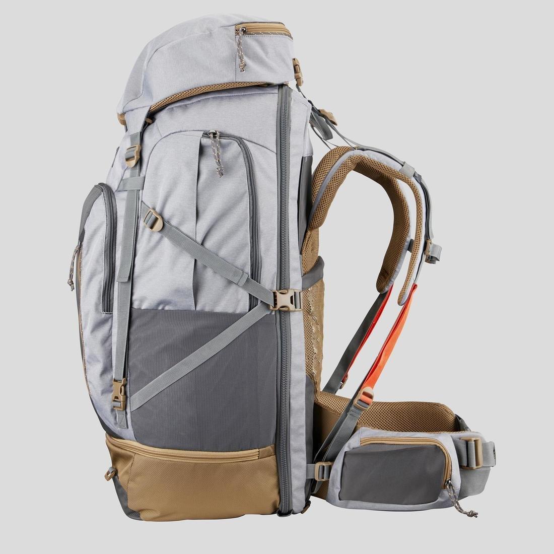 Women Travel Backpack Travel 500, Grey, No Color, large image number 6