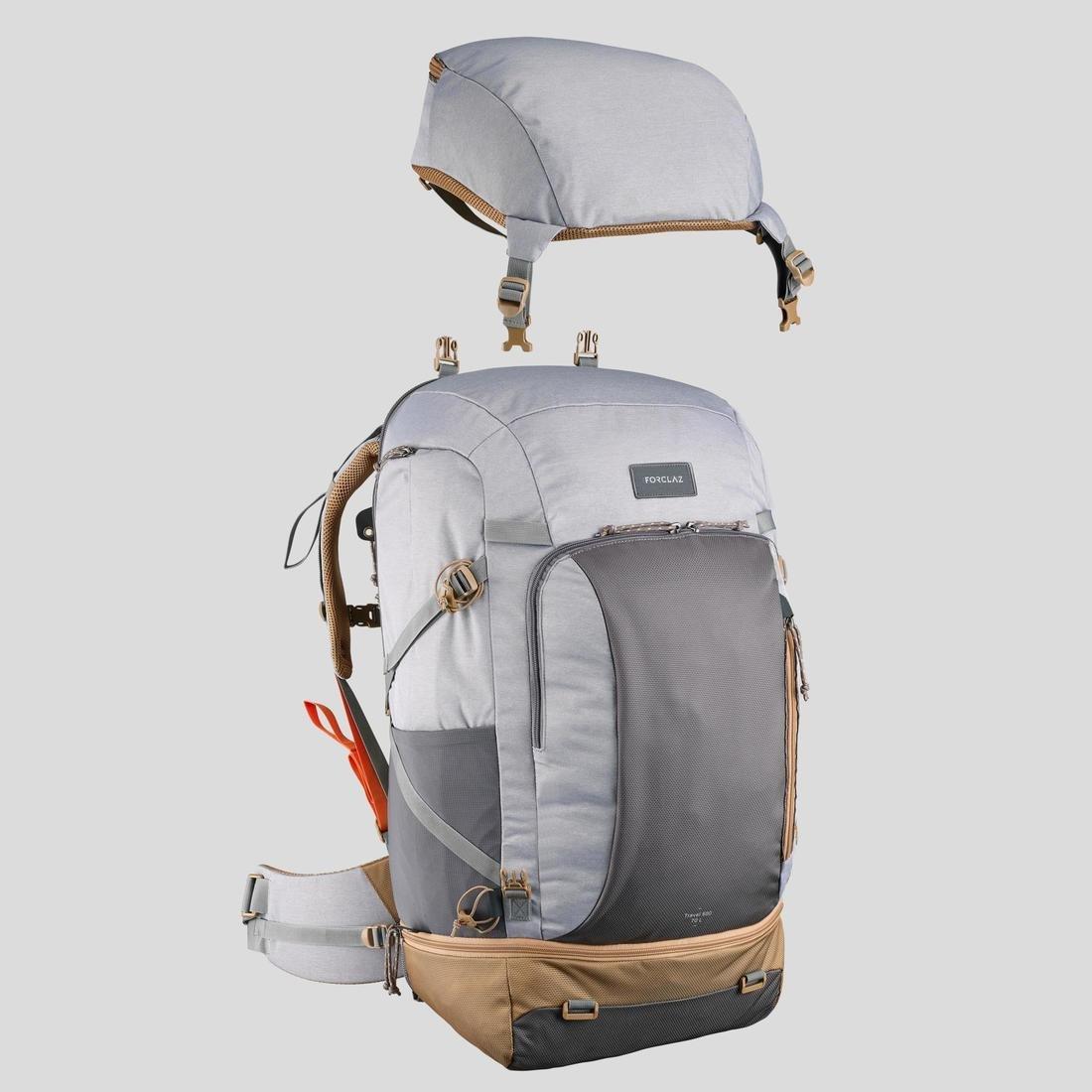 Women Travel Backpack Travel 500, Grey, No Color, large image number 9