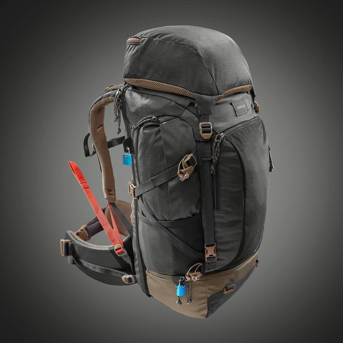 Men's Travel Backpack, Granite, No Color, large image number 2
