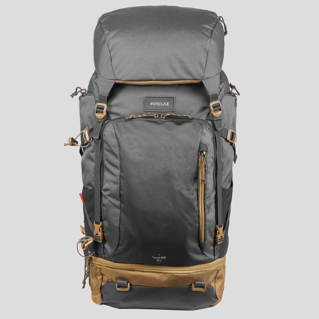 Men's Travel Backpack, Granite, No Color, large image number 3