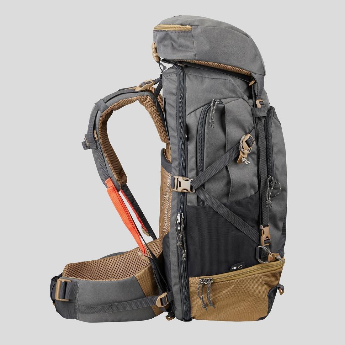Men's Travel Backpack, Granite, No Color, large image number 4