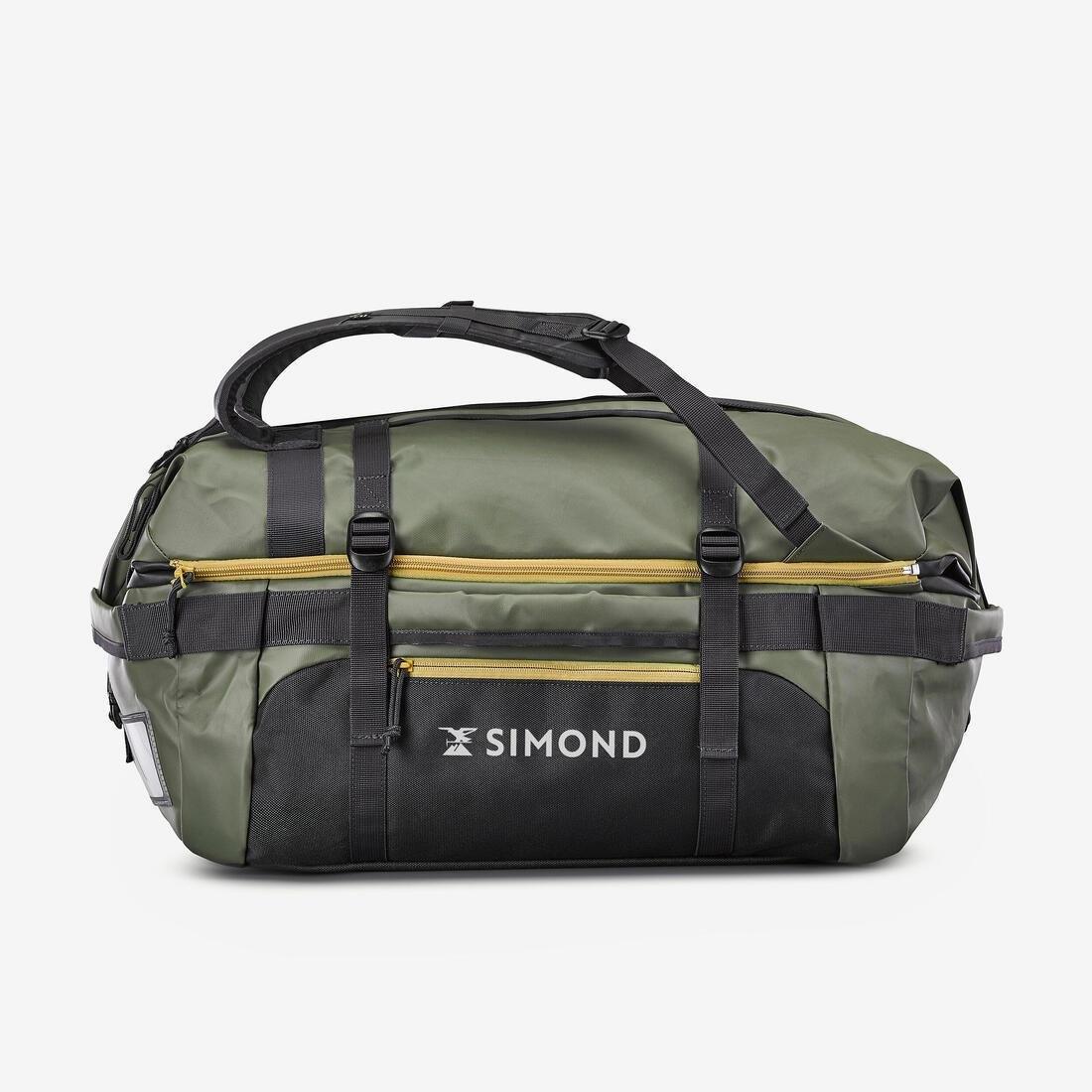 Trekking Carry Bag Duffel 500 Extend, Dark Ivy Green, No Color, large image number 0