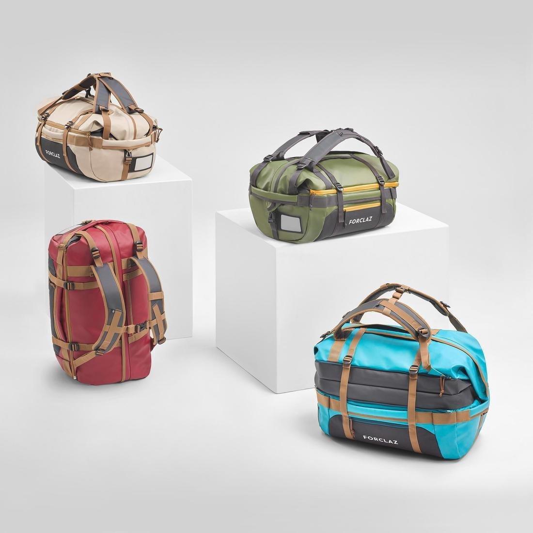 Trekking Carry Bag Duffel 500 Extend, Dark Ivy Green, No Color, large image number 1