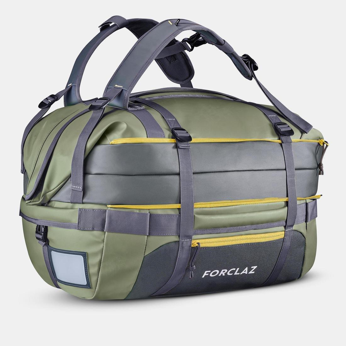 Trekking Carry Bag Duffel 500 Extend, Dark Ivy Green, No Color, large image number 2
