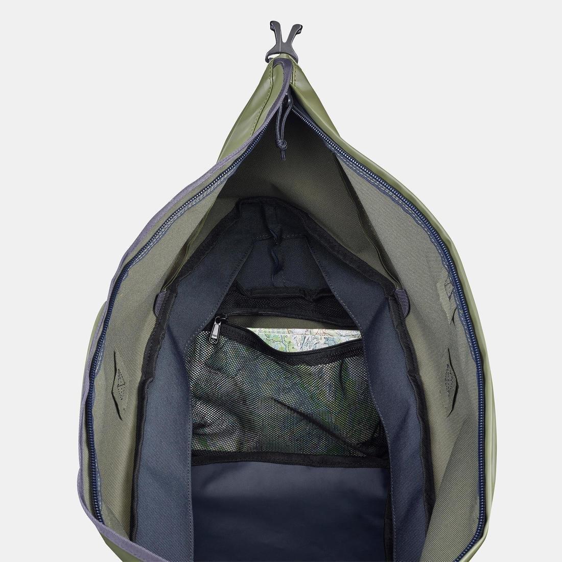 Trekking Carry Bag Duffel 500 Extend, Dark Ivy Green, No Color, large image number 5