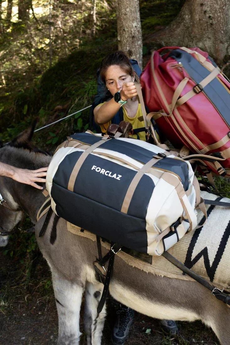 Trekking Carry Bag Duffel 500 Extend, Dark Ivy Green, No Color, large image number 13