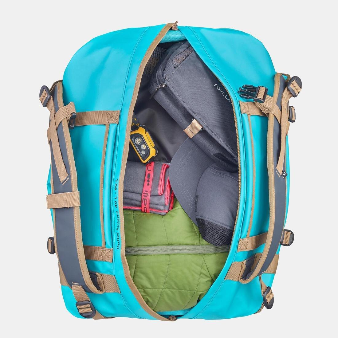 Duffel Extend Carry Bag, Teal Green, No Color, large image number 4