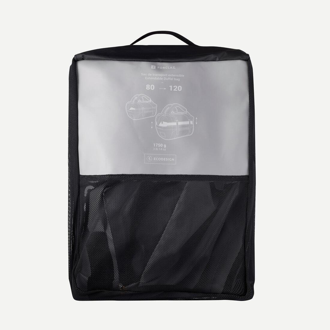 Trekking Transport Bag Extend, Khaki Grey, No Color, large image number 7