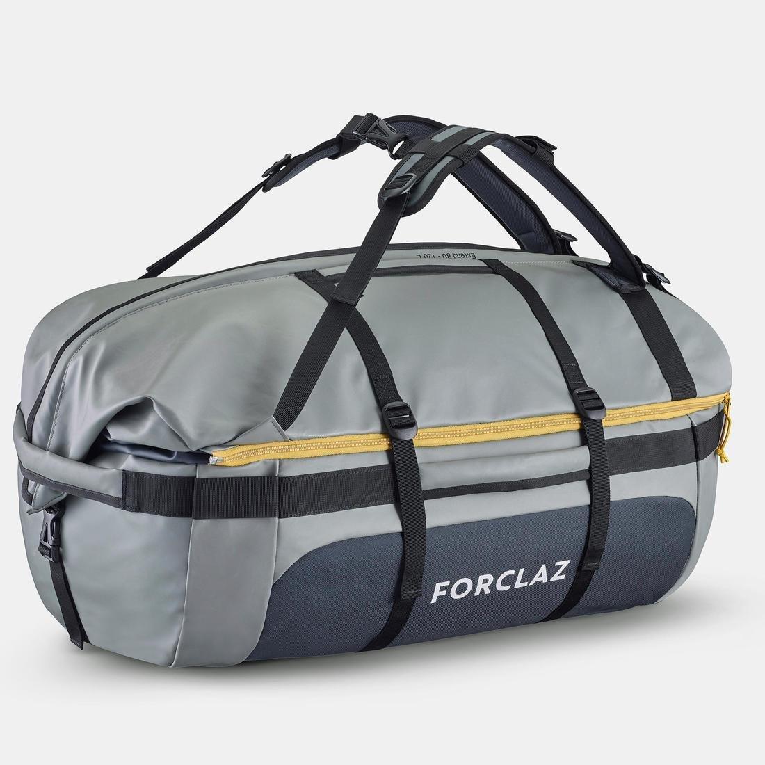 FORCLAZ - Trekking Transport Bag Extend, Khaki Grey