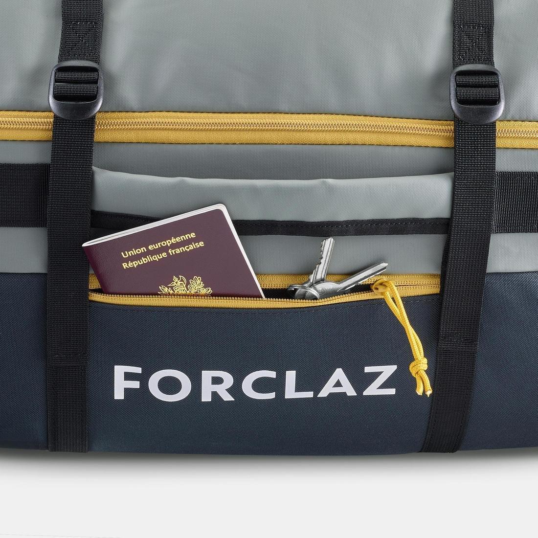 FORCLAZ - Trekking Transport Bag Extend, Khaki Grey