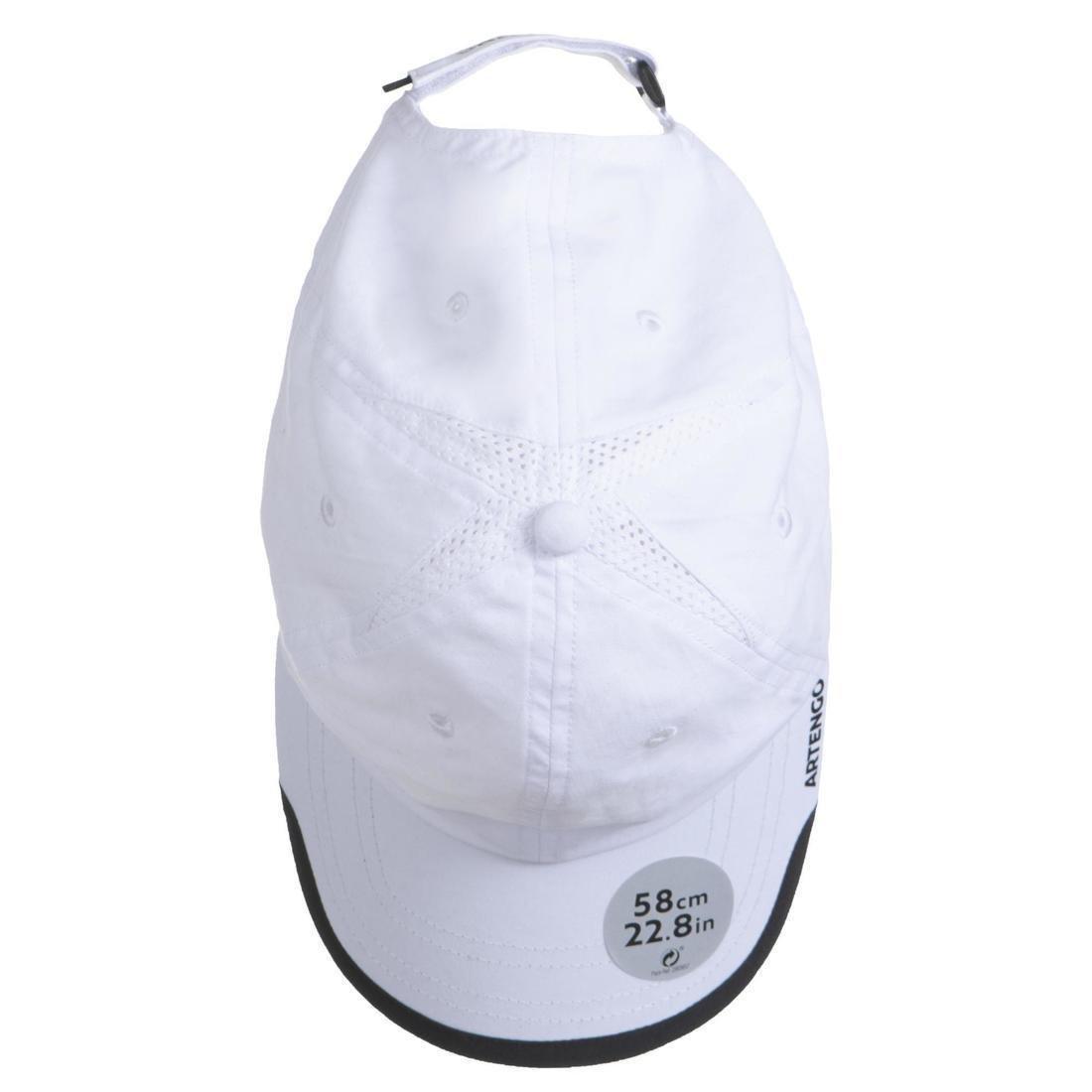 ARTENGO - Adult Flexible Tennis Cap TC 100 S58-White