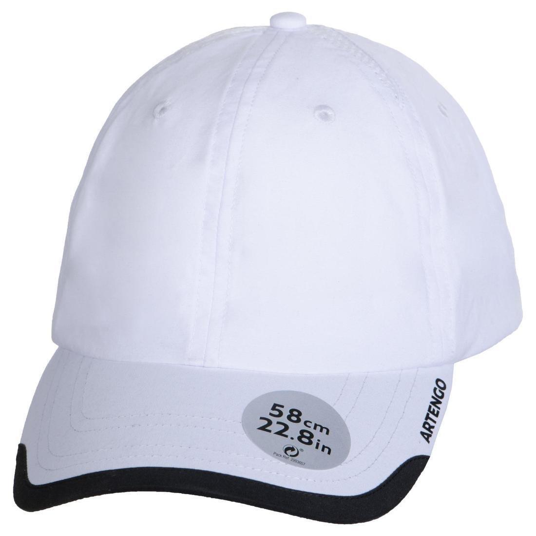 Adult Flexible Tennis Cap TC 100 S58-White, No Color, large image number 5