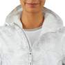 QUECHUA - Women's Country Walking Waterproof Jacket Raincut Zip, White