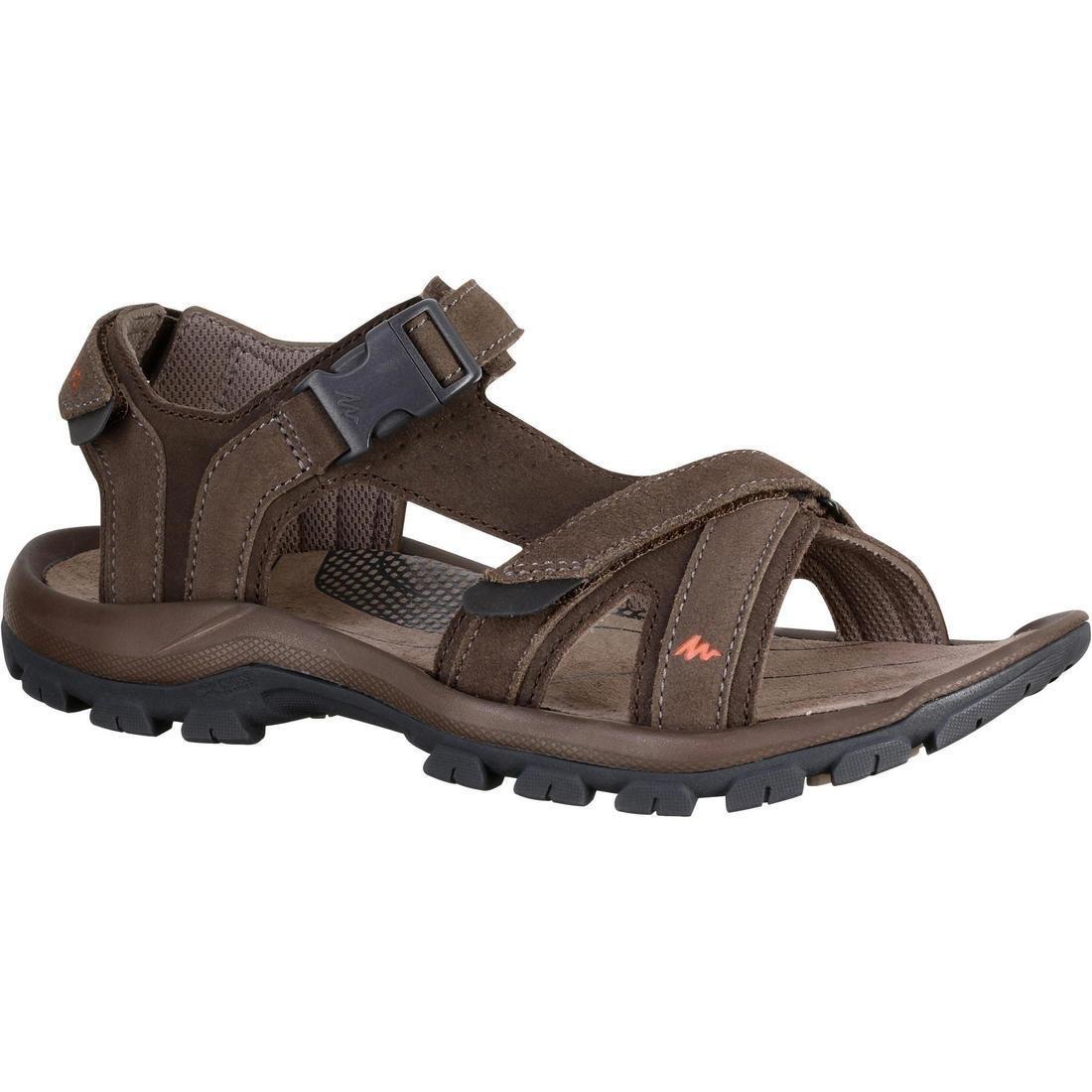Men's Hiking Sandals Nh120, Walnut Brown, No Color, large image number 0