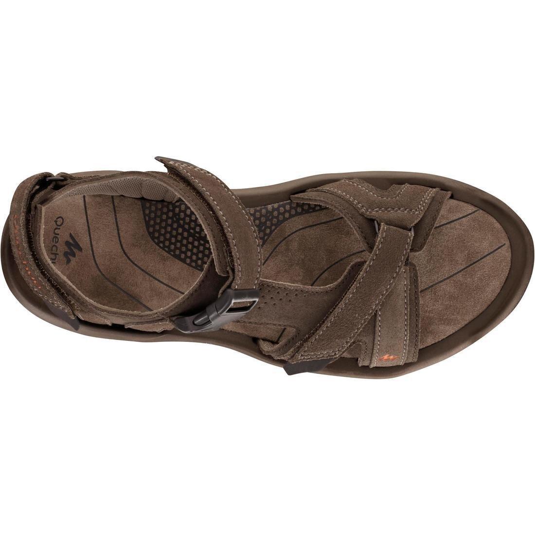 Men's Hiking Sandals Nh120, Walnut Brown, No Color, large image number 3