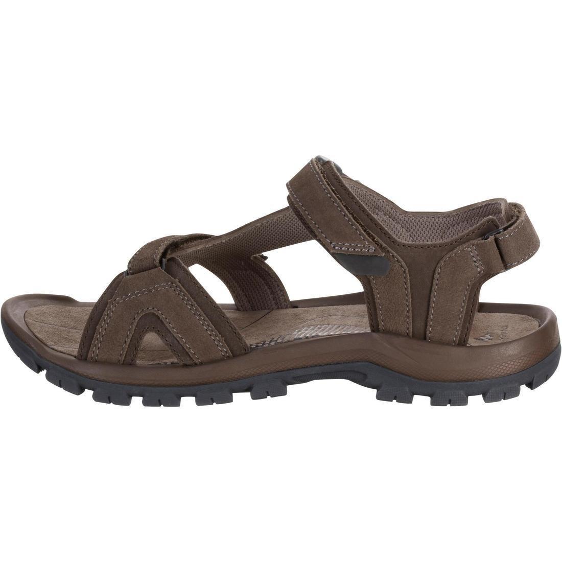 Men's Hiking Sandals Nh120, Walnut Brown, No Color, large image number 4