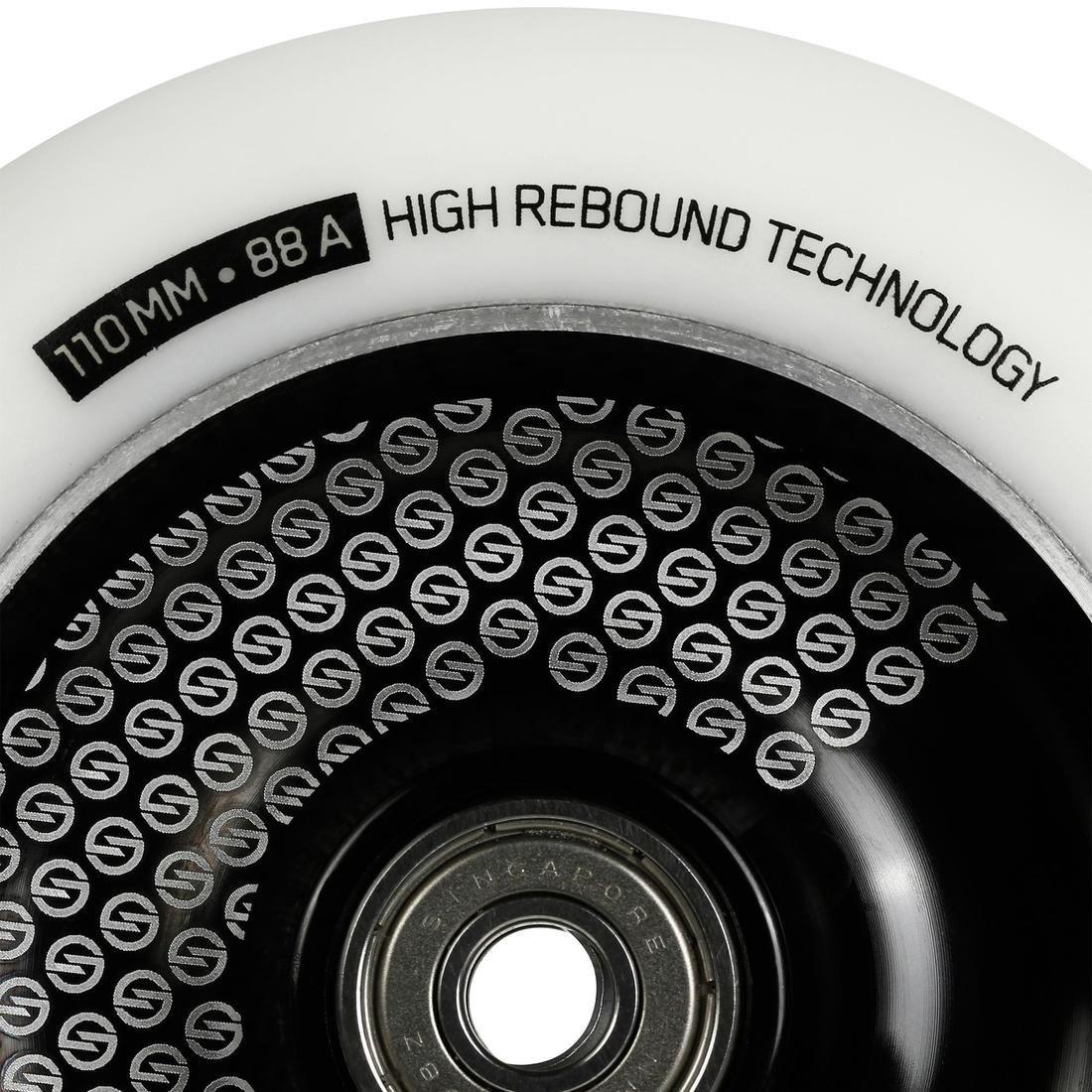 Black Alu White PU Freestyle Scooter Wheel, No Color, large image number 3