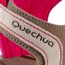 QUECHUA - WomensLeather Walking Sandals Nh120, Linen