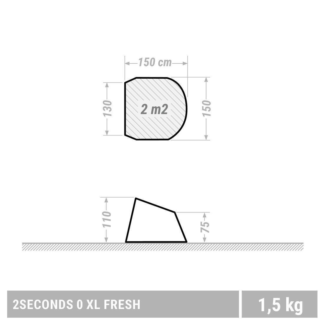 Camping Shelter For 2, White, No Color, large image number 2