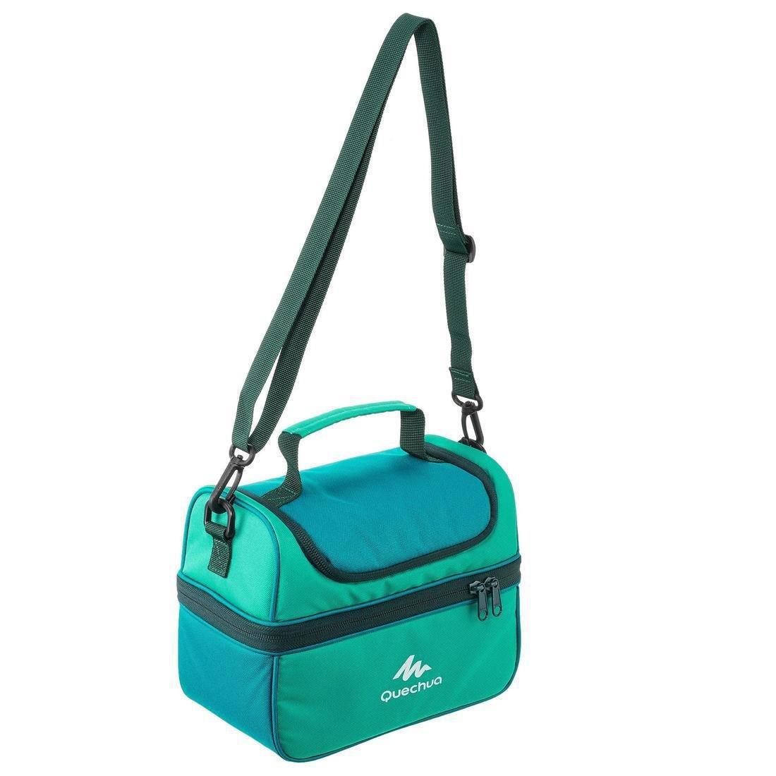 QUECHUA - Insulated Lunch Box - 2 Food Boxes Included, Deep Petrol Blue