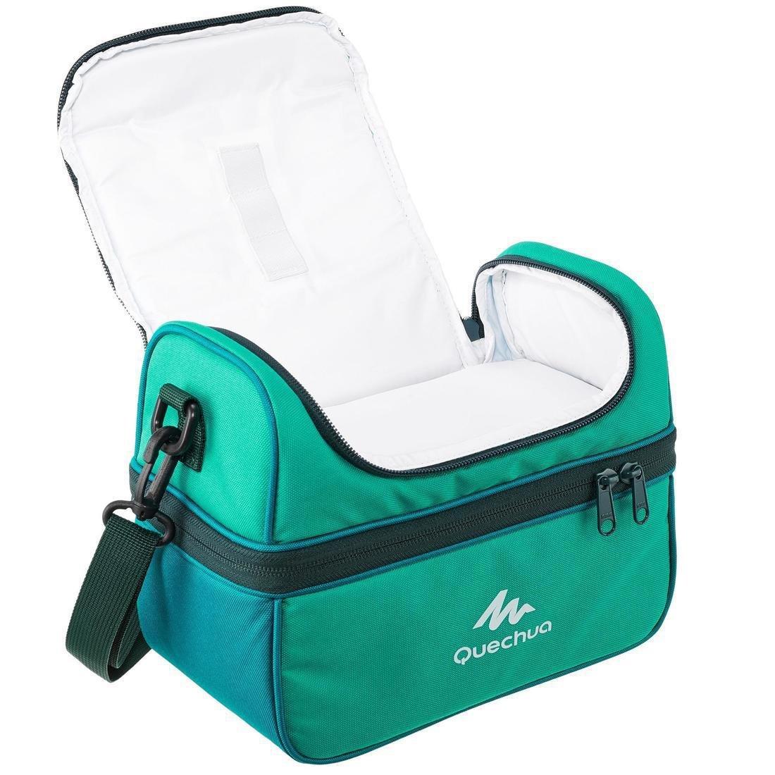 QUECHUA - Insulated Lunch Box - 2 Food Boxes Included, Deep Petrol Blue