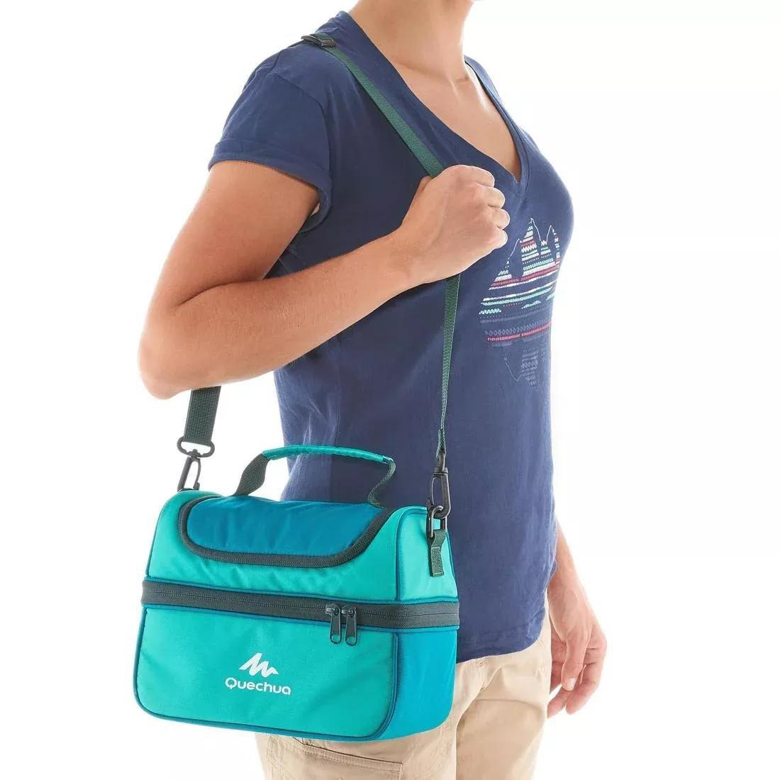 Insulated Lunch Box - 2 Food Boxes Included, Caribbean Green, No Color, large image number 3
